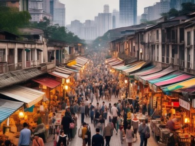 乐化镇集镇商贸服务区，连接城市与市场的商贸枢纽