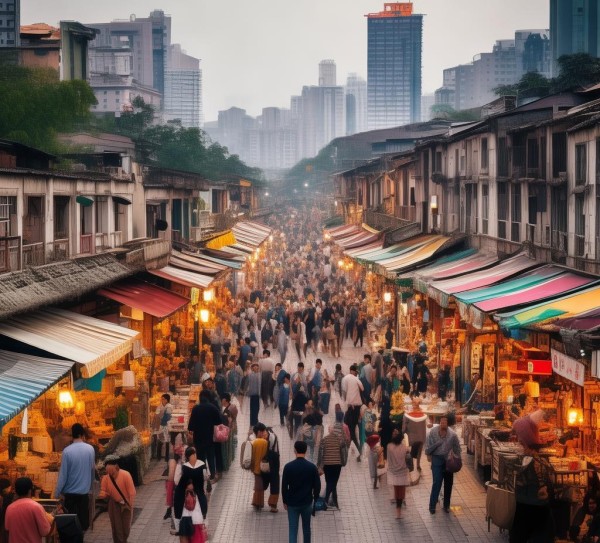 乐化镇集镇商贸服务区，连接城市与市场的商贸枢纽